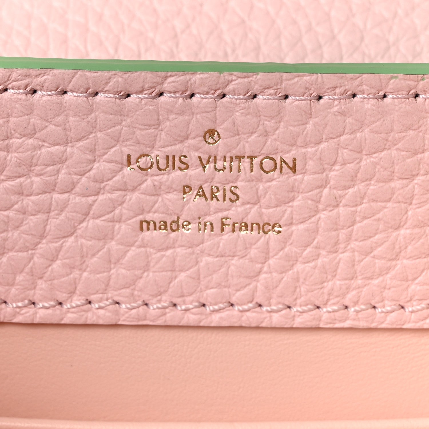 Louis Vuitton Taurillon Mini Capucines Vert Pomme 6 of 9
