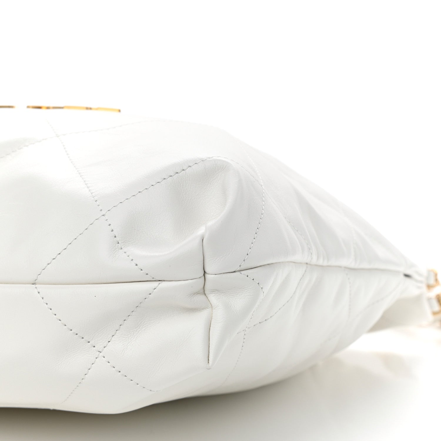 Chanel Shiny Calfskin Quilted Small Chanel 22 White 11 of 12