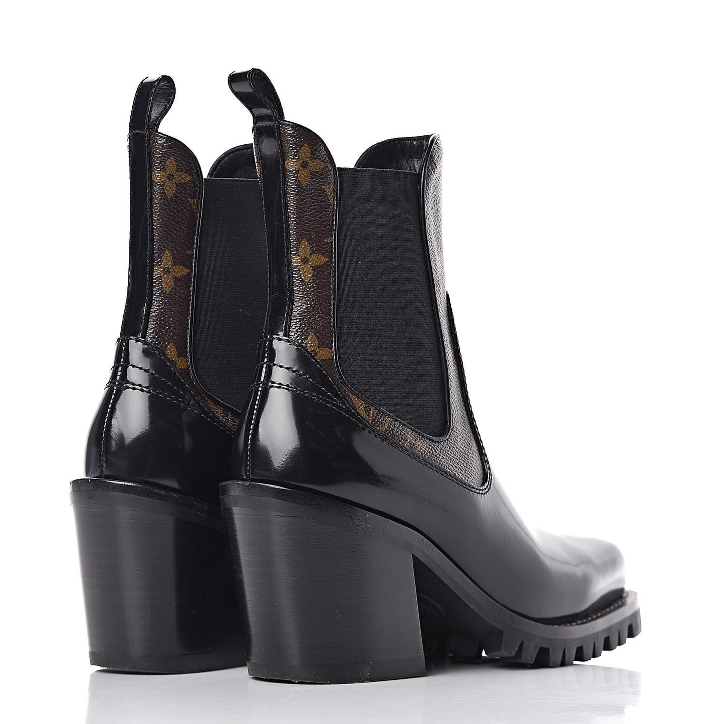 Patent Monogram Limitless Ankle Boots 36.5 Black