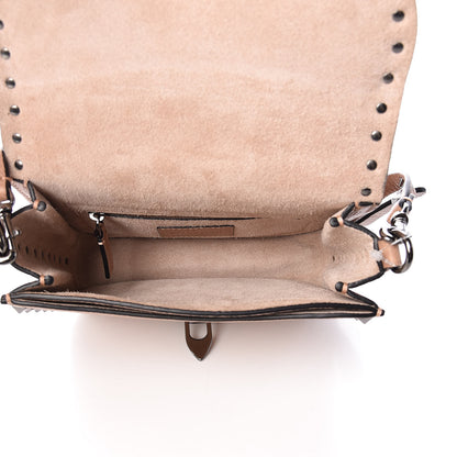 Valentino Garavani Pebbled Calfskin Rockstud Shoulder Flap Messenger Bag Soft Noisette 5 of 8
