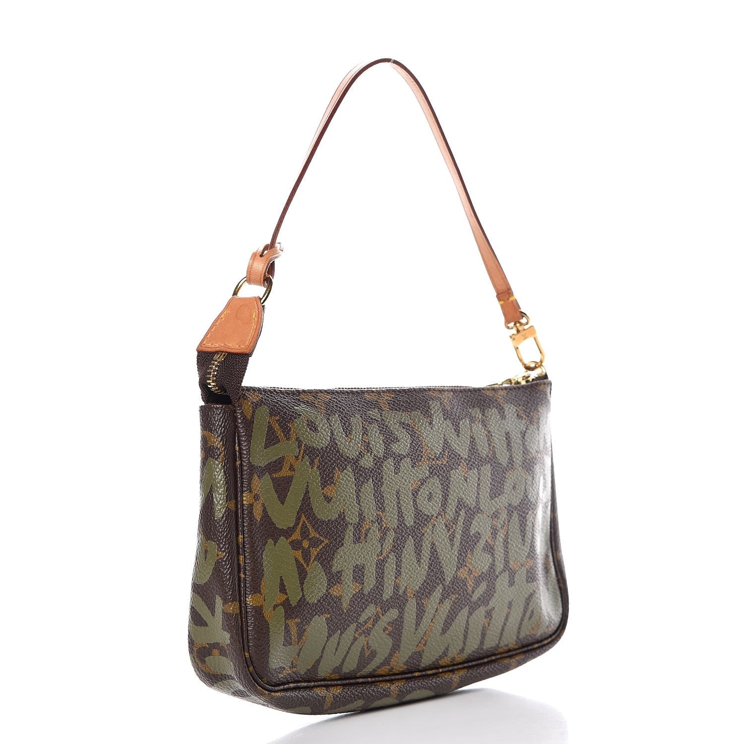Louis Vuitton Monogram Graffiti Pochette Accessories Kaki 3 of 6