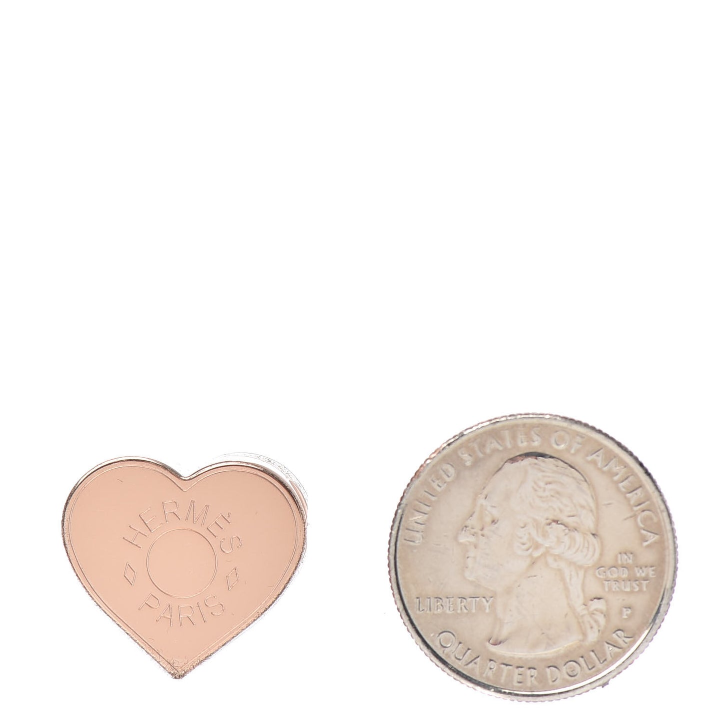 Rose Gold Plated Brass Mini Coeur Twilly Scarf Ring