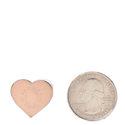 Hermes Rose Gold Plated Brass Mini Coeur Twilly Scarf Ring 2 of 4