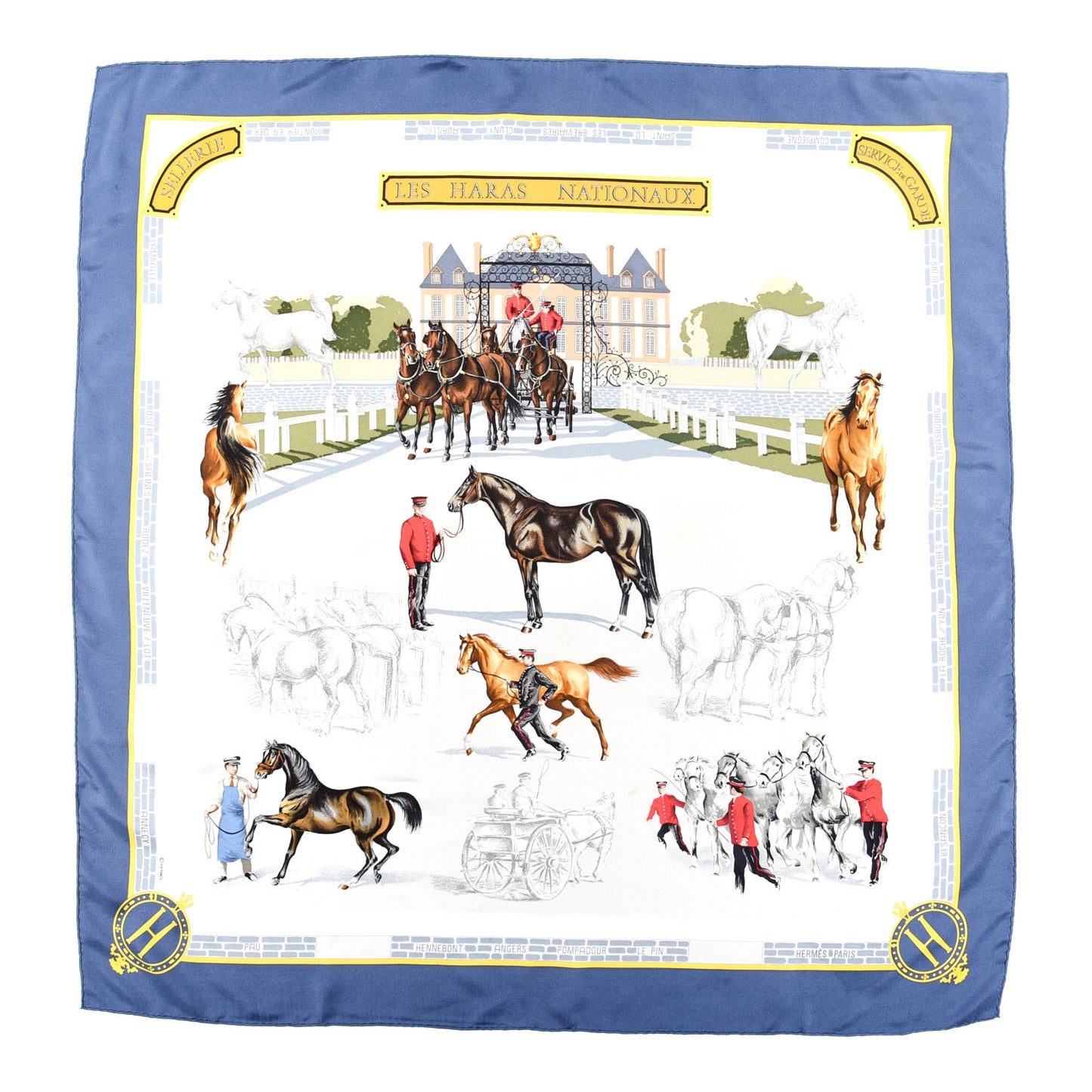 Silk Les Haras Nationaux Scarf 90