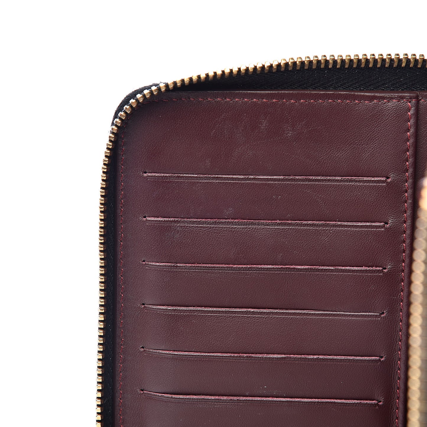 Caviar Quilted Large Zip Around Organizer Wallet Black