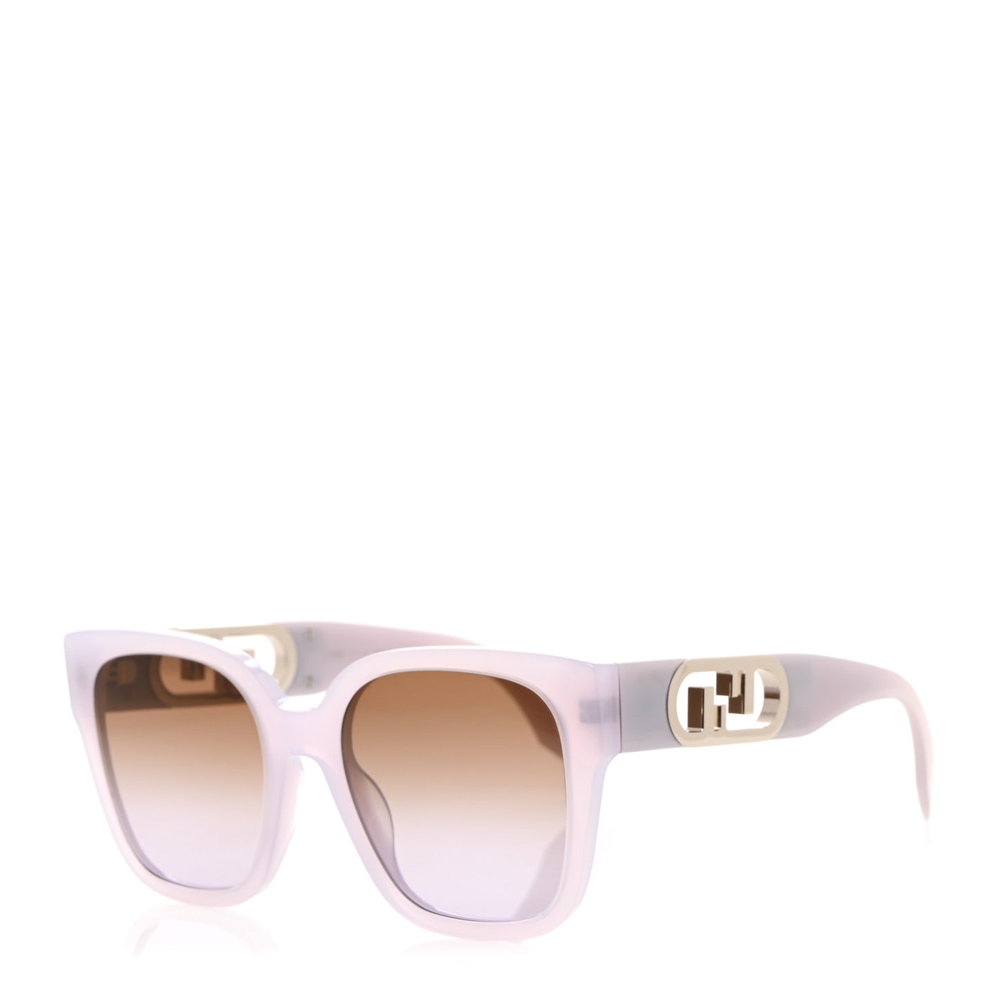 Acetate O Lock Square Sunglasses FE40063I Light Purple