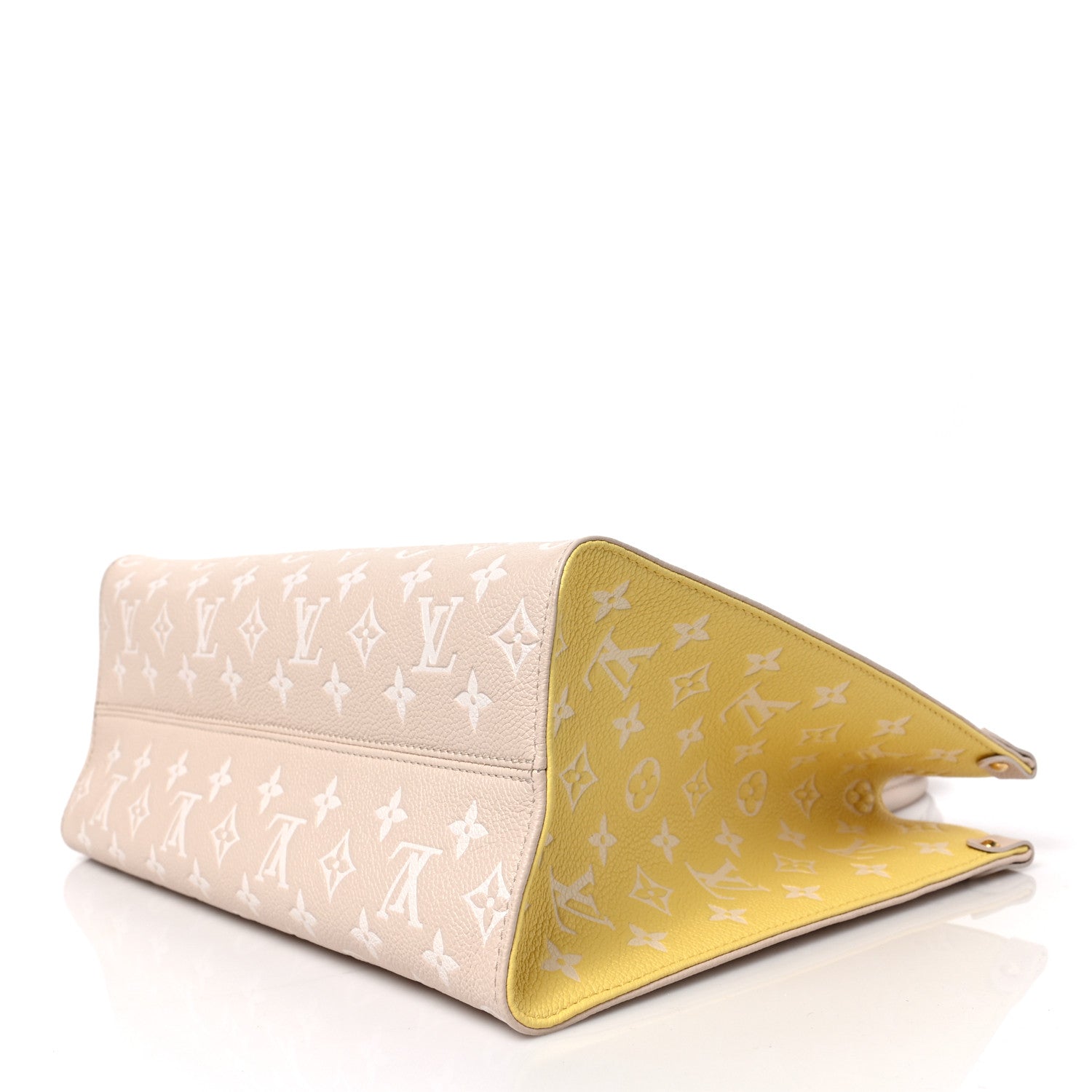 Louis Vuitton Empreinte Monogram Spring In The City Onthego MM Beige Pink Yellow 8 of 8