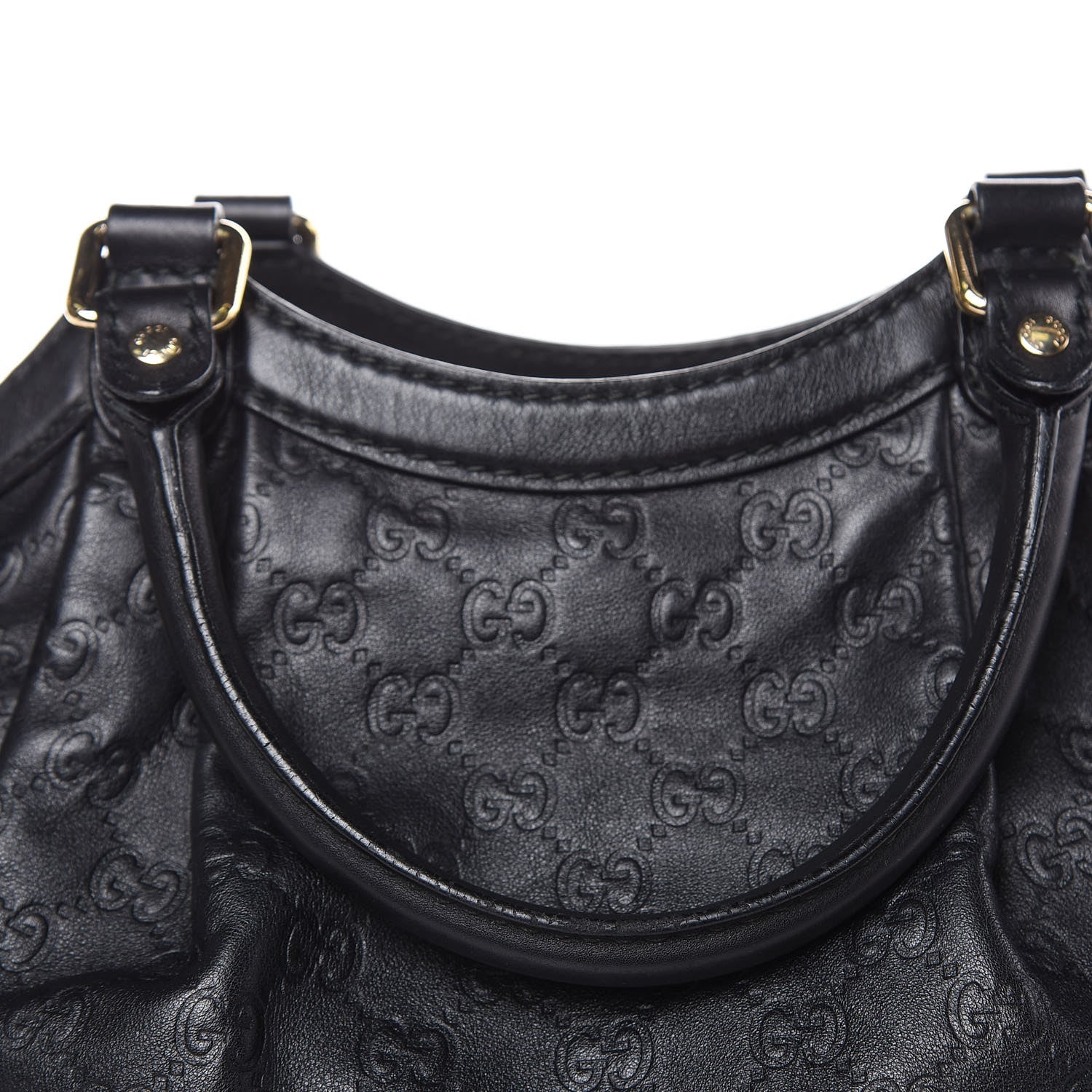 Gucci Guccissima Medium Sukey Tote Black 14 of 19