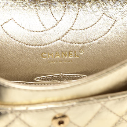 Chanel Metallic Aged Calfskin Quilted 2.55 Reissue 225 Flap Gold 6 of 9