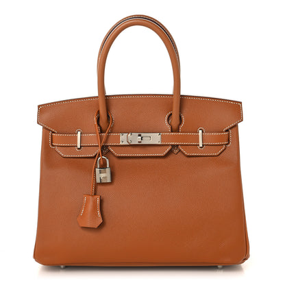 Hermes Epsom BIRKIN 30 Gold 1 of 12