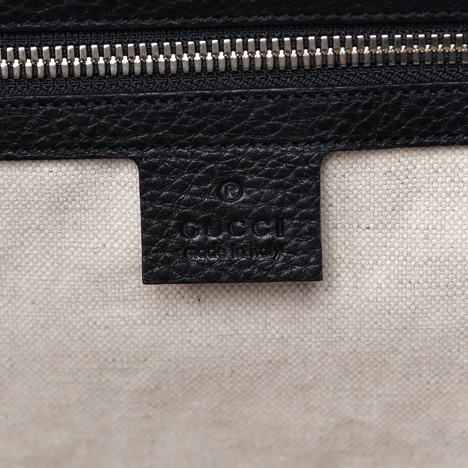 Gucci Pebbled Calfskin Soho Carry On Duffle Black 6 of 11