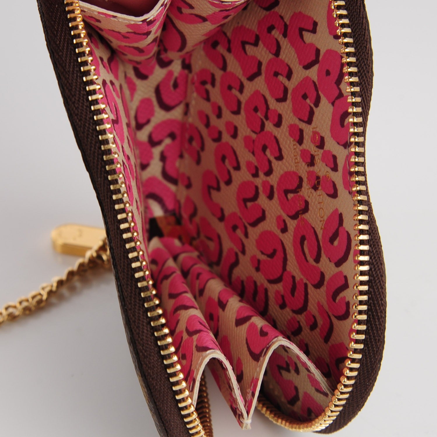 Louis Vuitton Monogram Leopard Coeur Heart Coin Purse Blanc Corail 7 of 7