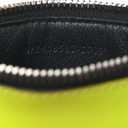 Saint Laurent Patent Calfskin 5 Fragments Zip Card Case Neon Yellow 7 of 8