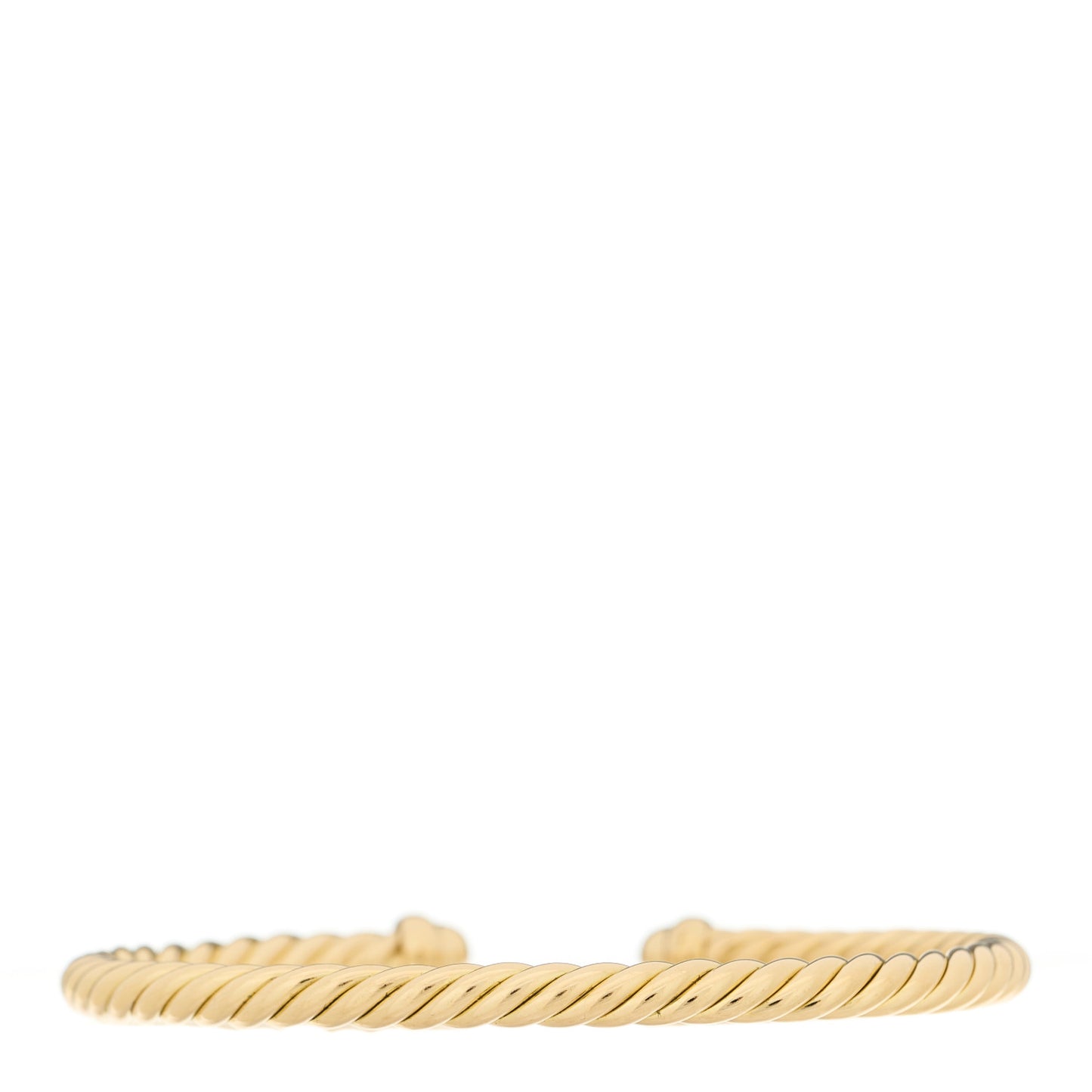 18K Yellow Gold Diamond 4mm Cablespira Flex Bracelet