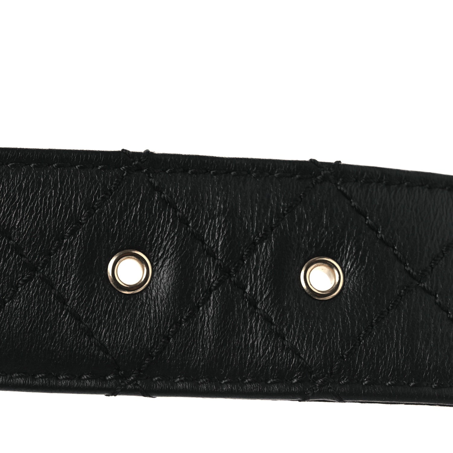 Chanel Lambskin Quilted CC Chain Belt 85 34 Black 3 of 7