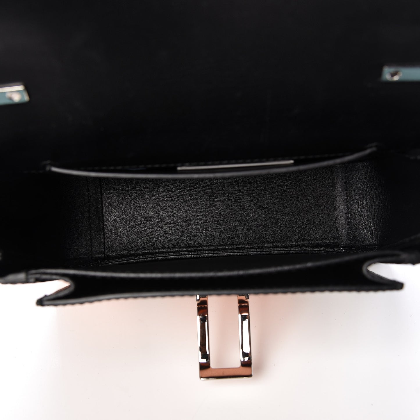 Metallic Calfskin Hava Patchwork Shoulder Bag Copper