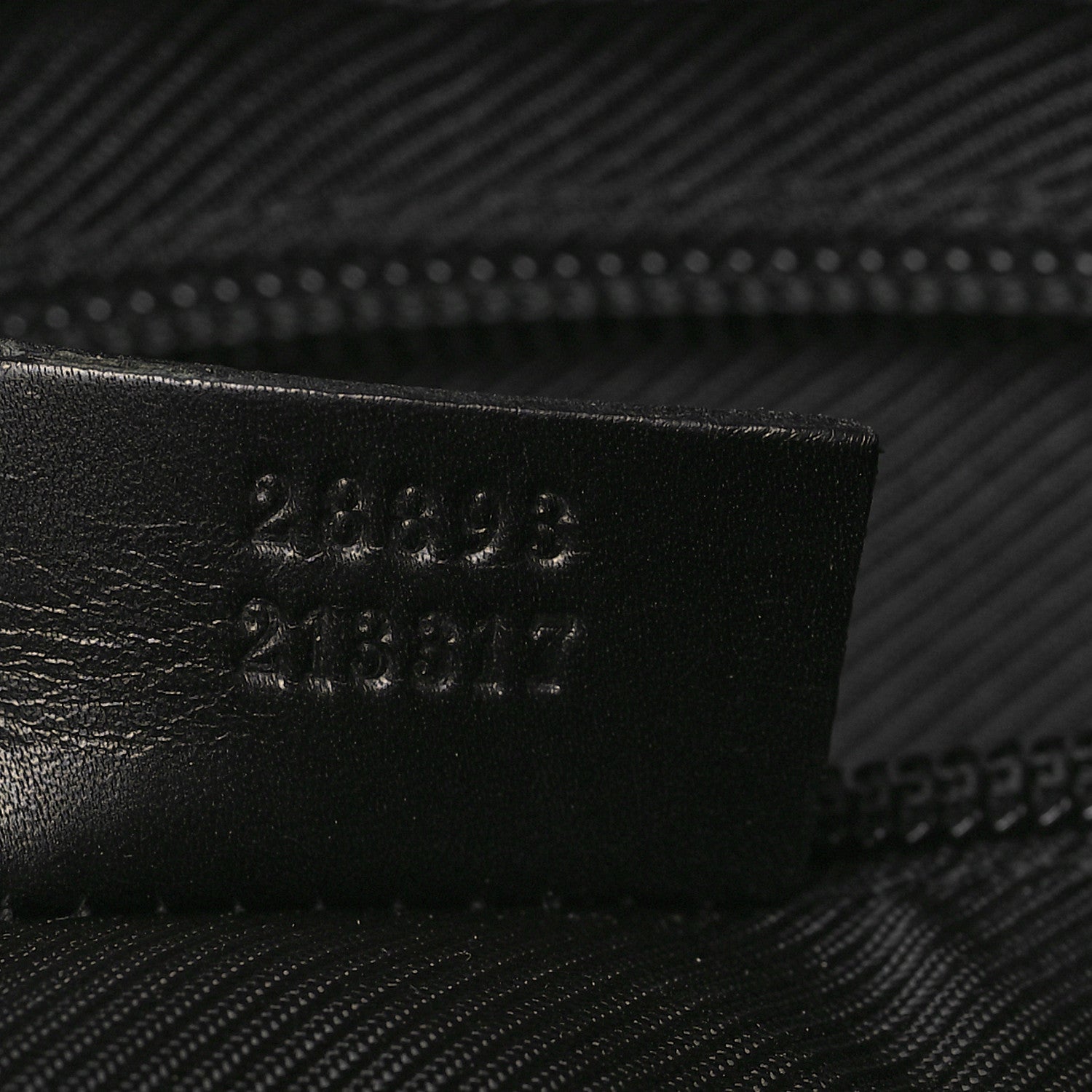 Gucci Denim Monogram Tote Bag Black 7 of 9