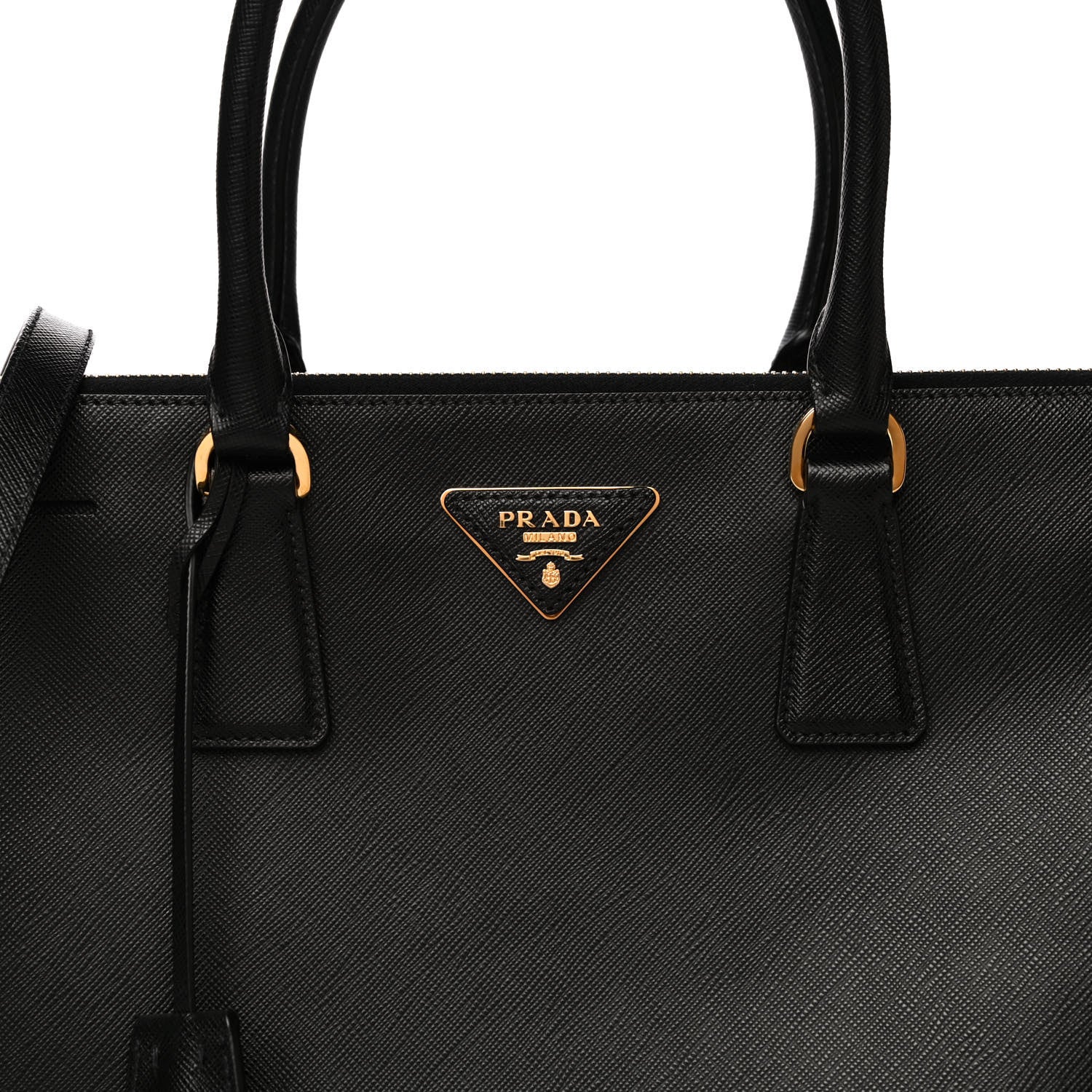 Prada Saffiano Large Galleria Double Zip Tote Black 8 of 12