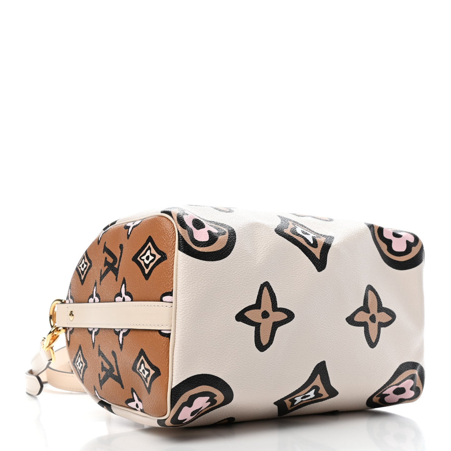 Monogram Giant Wild At Heart Speedy Bandouliere 25 Creme