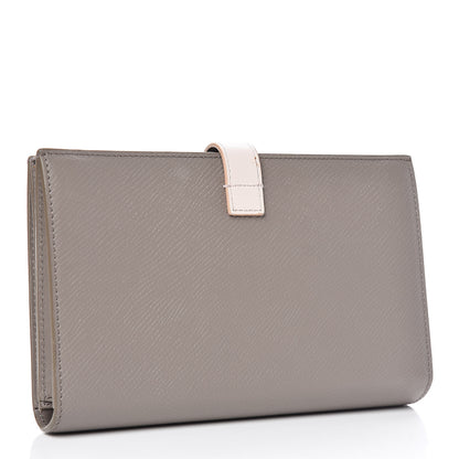 Celine Grained Calfskin Large Multifunction Strap Wallet Grey Vintage Pink 3 of 8
