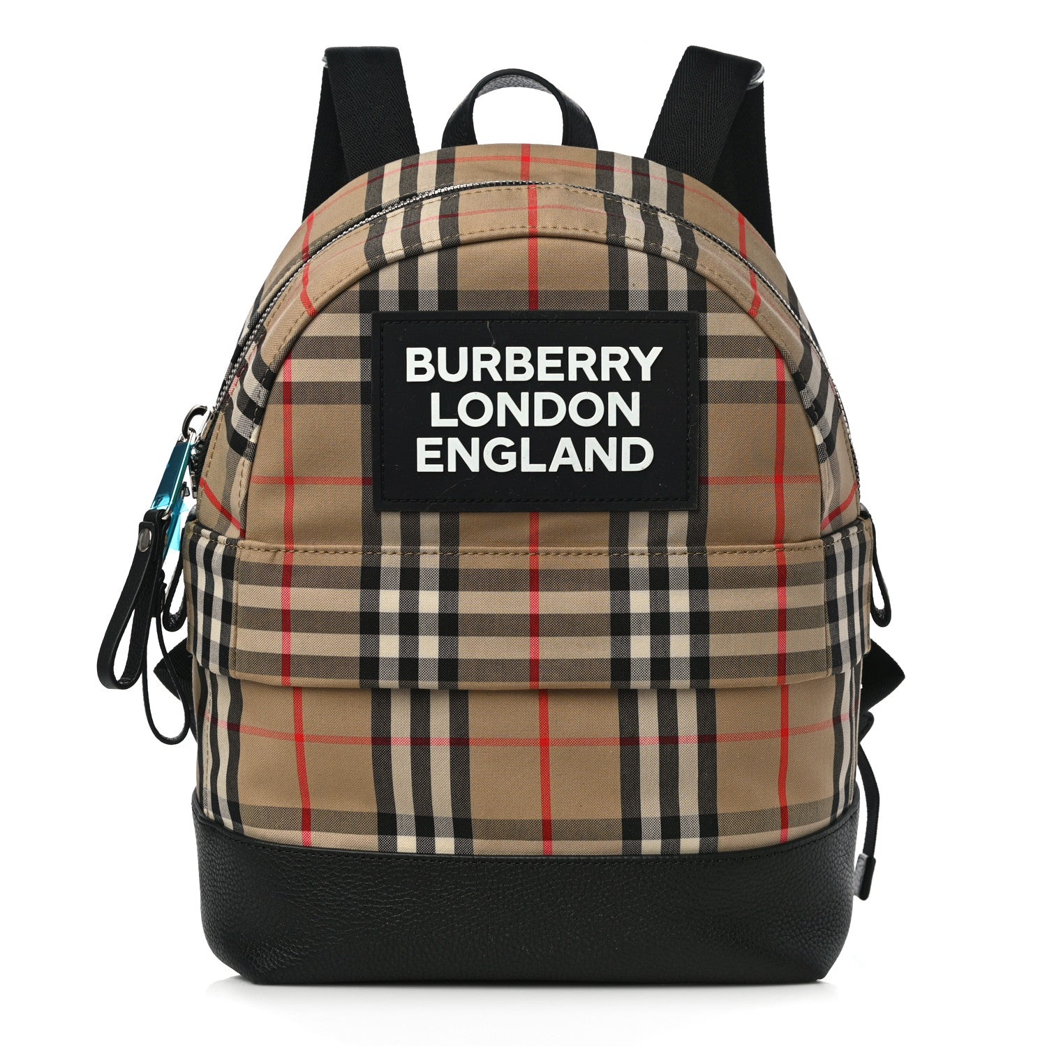 Burberry House Check Canvas Calfskin Small Nico Backpack Archive Beige 1 of 9
