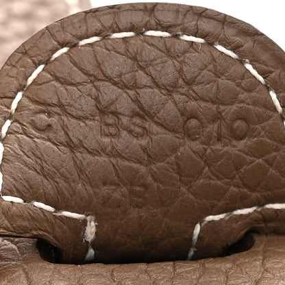 Hermes Taurillon Clemence Evelyne III PM Etoupe 7 of 13
