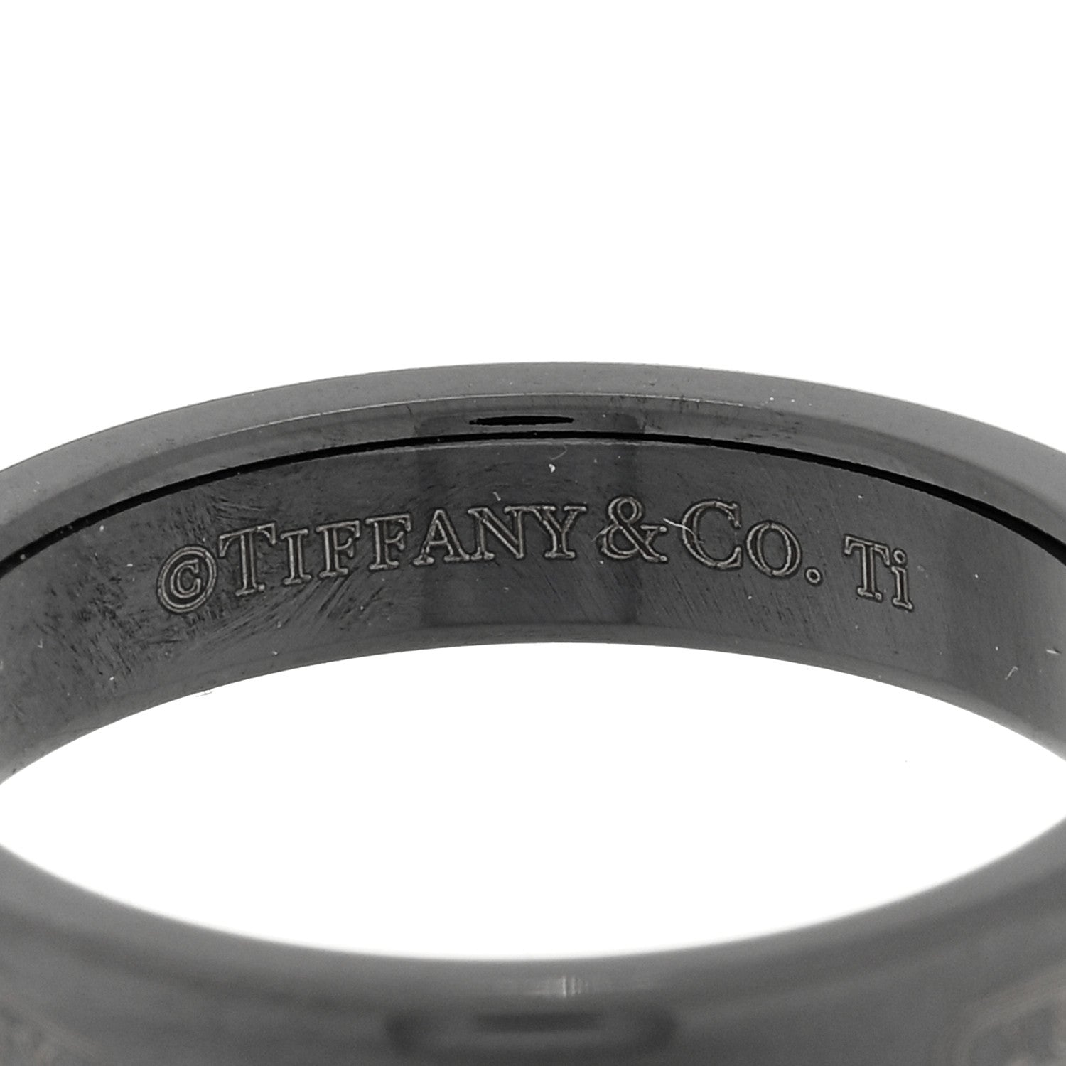 Tiffany Titanium 1837 Narrow Band Ring 54 7 4 of 4