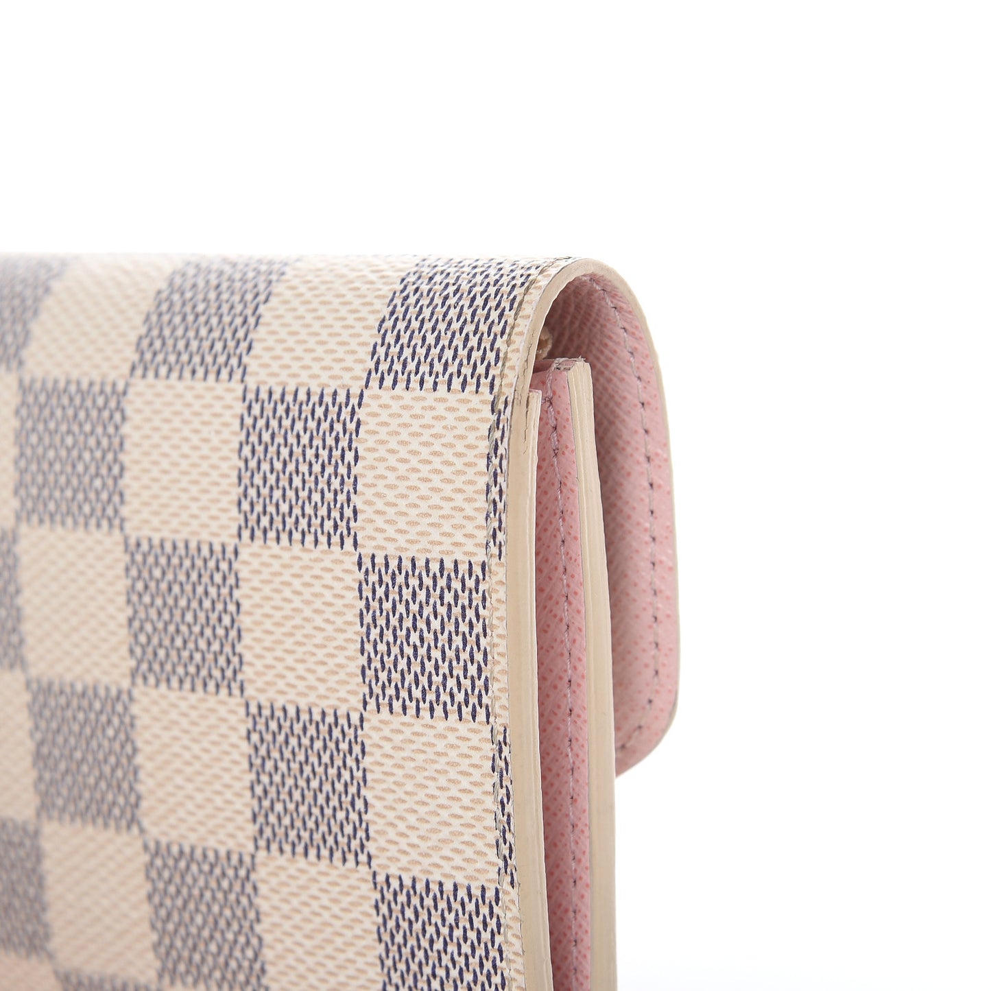 Damier Azur Emilie Wallet Rose Ballerine
