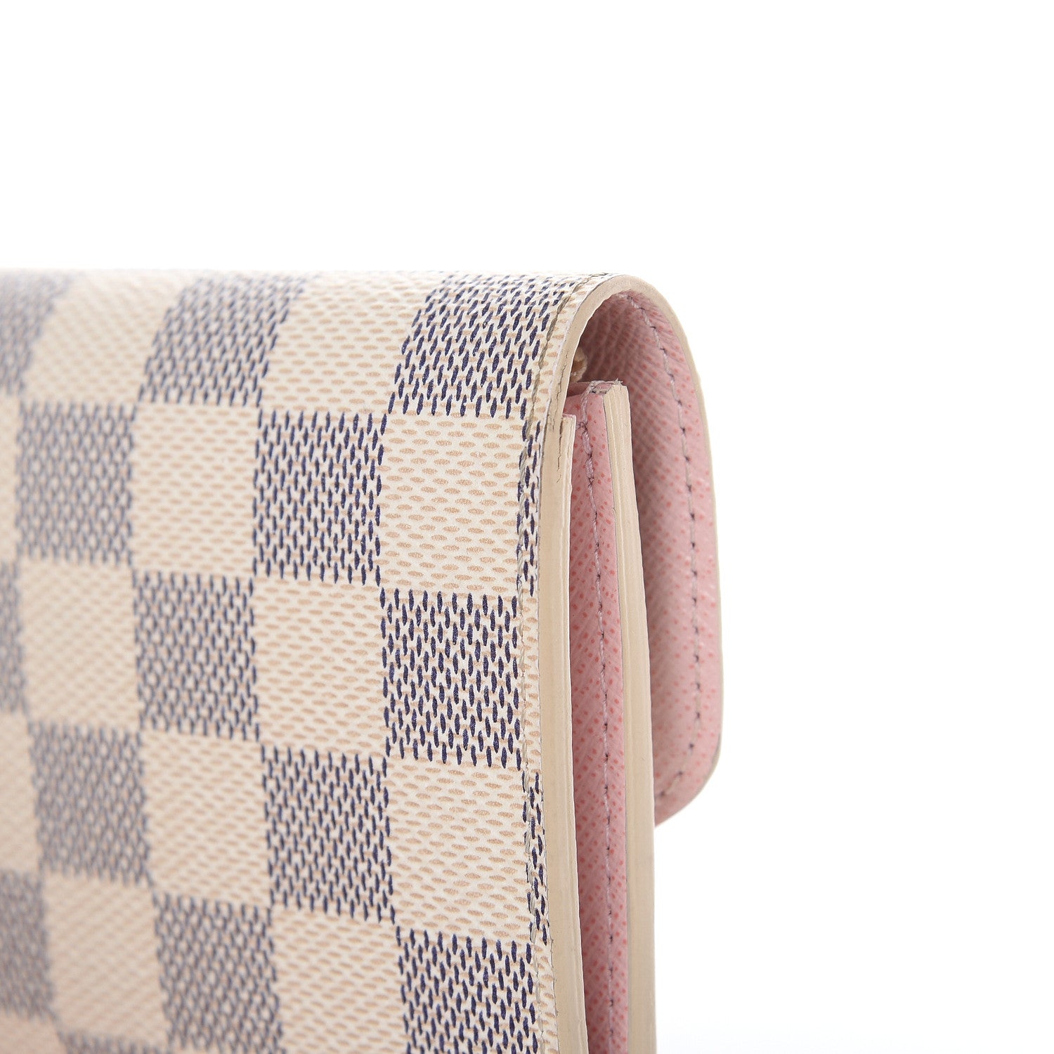 Louis Vuitton Damier Azur Emilie Wallet Rose Ballerine 11 of 14