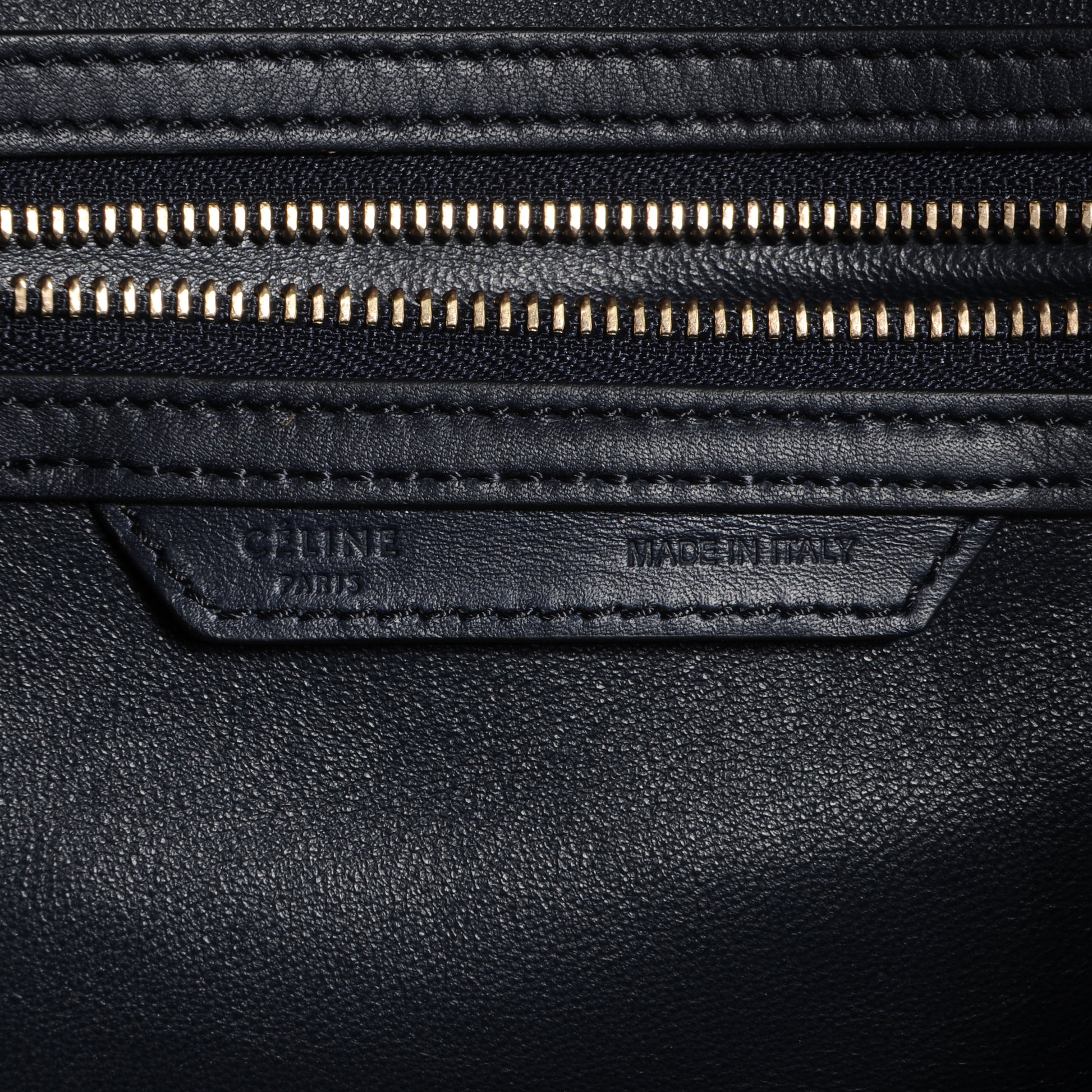 Celine Smooth Calfskin Mini Luggage Navy 6 of 9