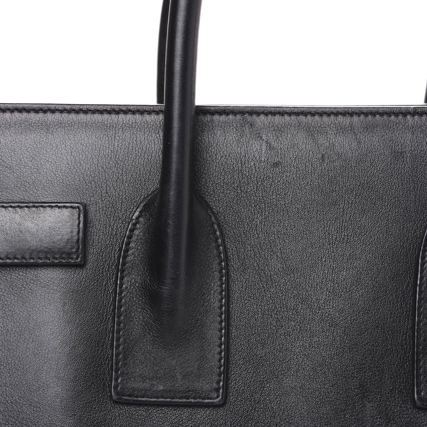 Smooth Calfskin Small Sac De Jour Black