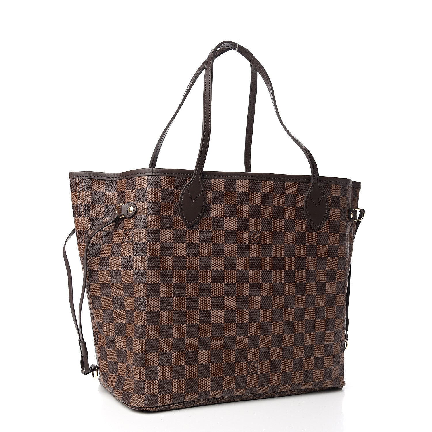 Louis Vuitton Damier Ebene Neo Neverfull MM Rose Ballerine 3 of 12
