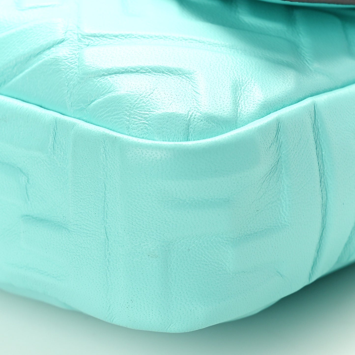 Nappa FF 1974 Embossed Baguette Tiffany