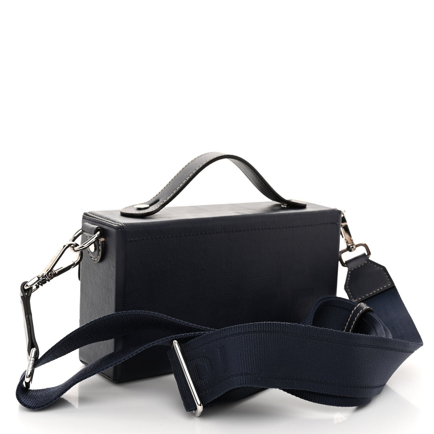 Vitello King FF Lines Embossed Baguette Soft Trunk Midnight