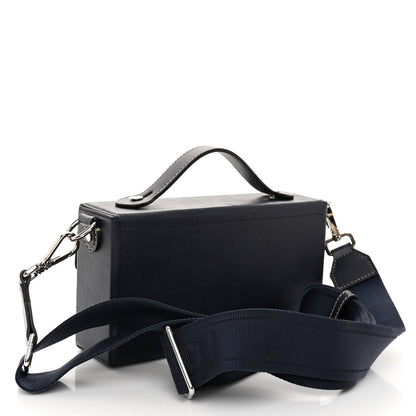 Fendi Vitello King FF Lines Embossed Baguette Soft Trunk Midnight 3 of 11