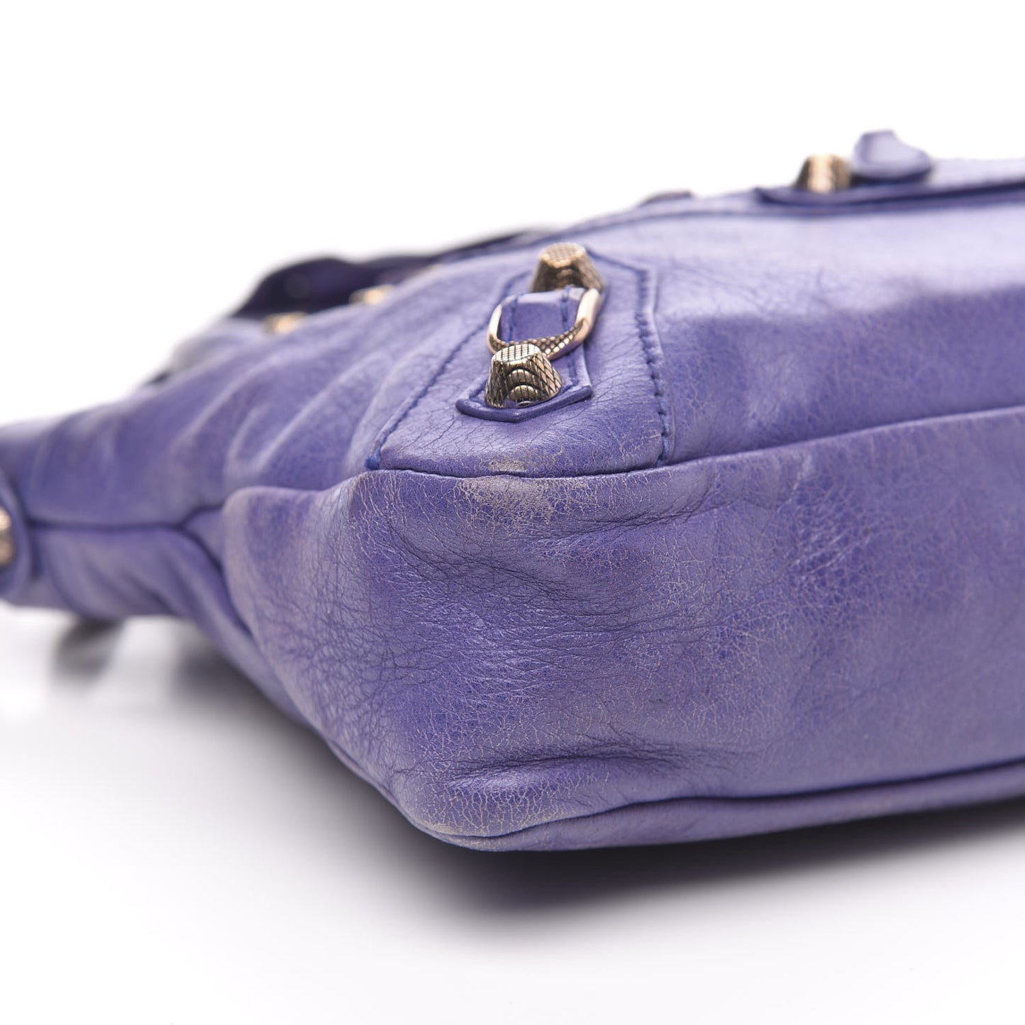 Agneau Giant 12 Rose Gold Hardware First Bleu Lavande