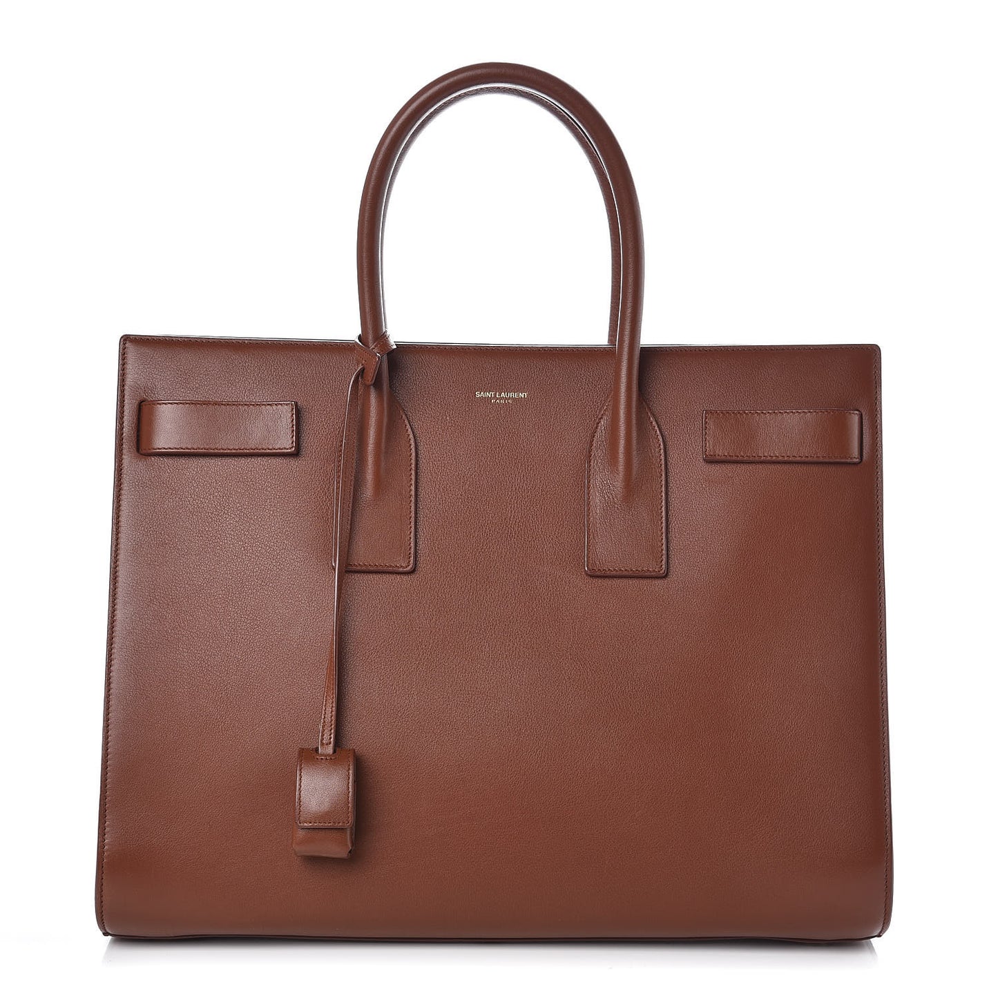 Calfskin Large Sac De Jour Carryall Cognac