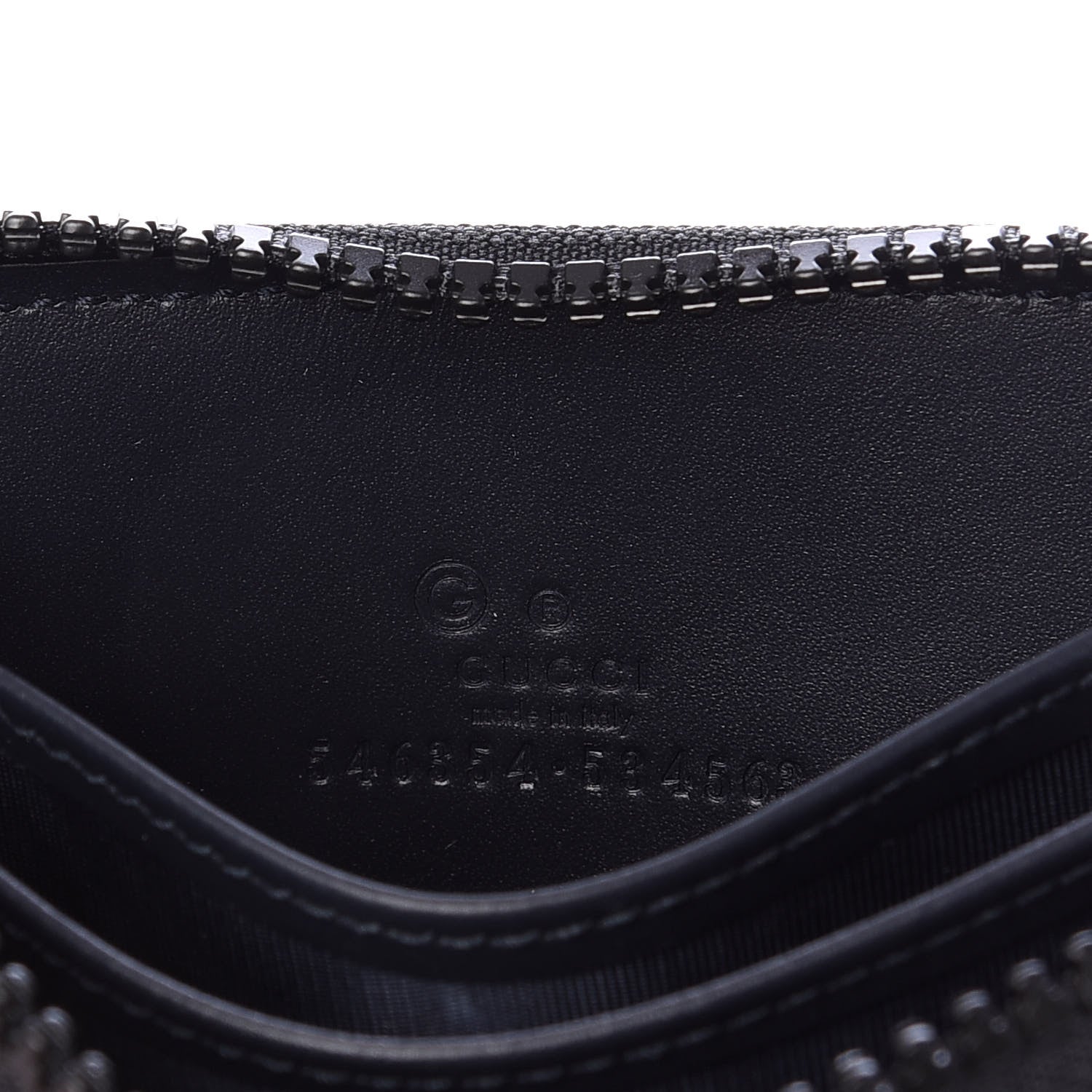 Gucci GG Supreme Monogram Blooms Zip Around Card Case Wallet Beige Blue Navy 6 of 7