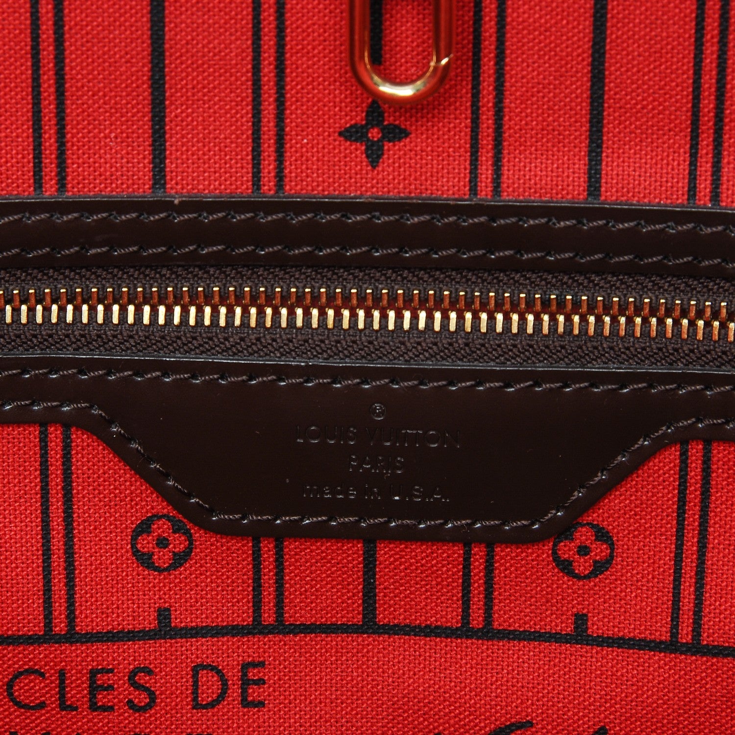 Louis Vuitton Damier Ebene Neverfull MM 6 of 7