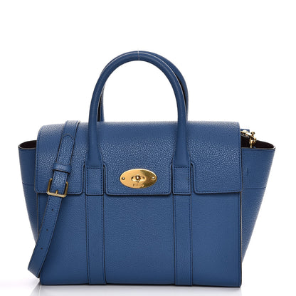 Mulberry Classic Grain Calfskin Small Bayswater Porcelain Blue 1 of 10