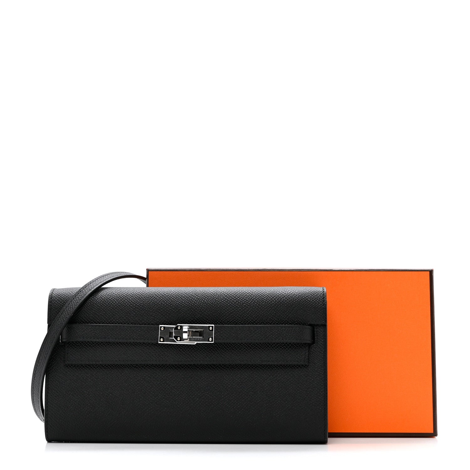Hermes Epsom Kelly Wallet To Go Black 8 of 8