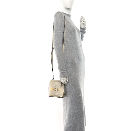 Gucci X SEGA Calfskin GUCCY Stars Mini Dome Shoulder Bag Mystic White Gold 2 of 12