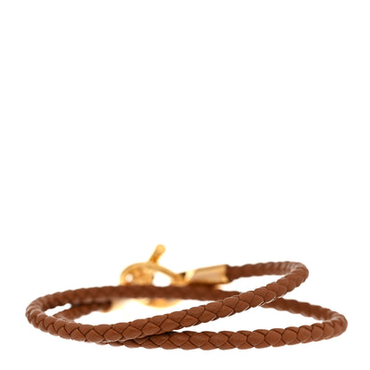 Hermes Swift Glenan Double Tour Bracelet T1 Gold 3 of 6