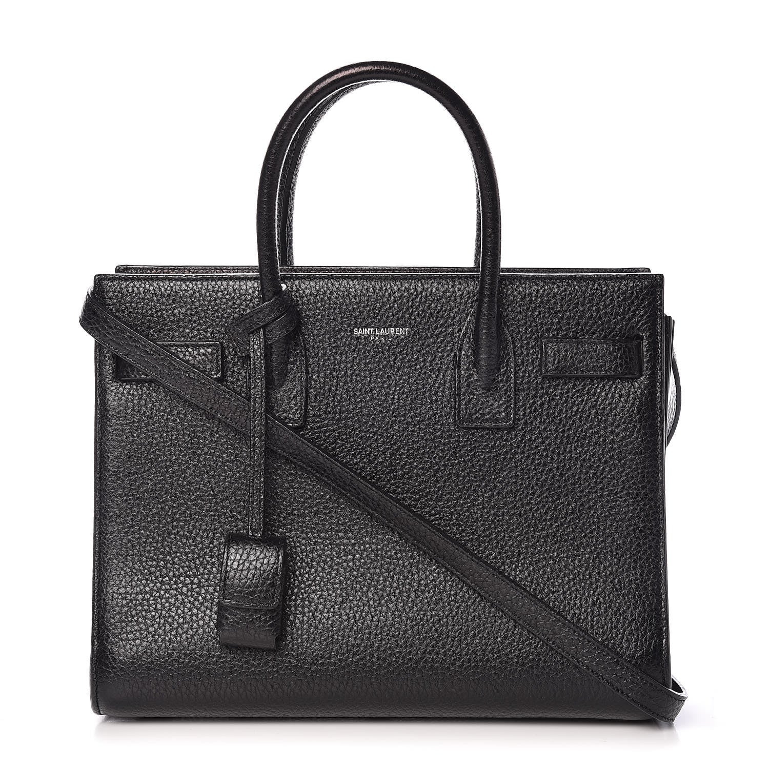 Saint Laurent Grained Calfskin Baby Sac De Jour Black 1 of 14