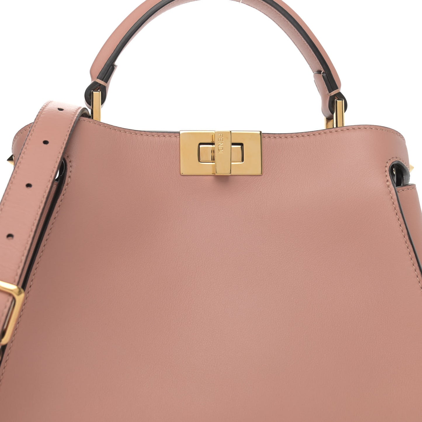Vitello Tahiti Burro Medium Peekaboo Iconic Essentially Satchel Rosa Burbon Maya