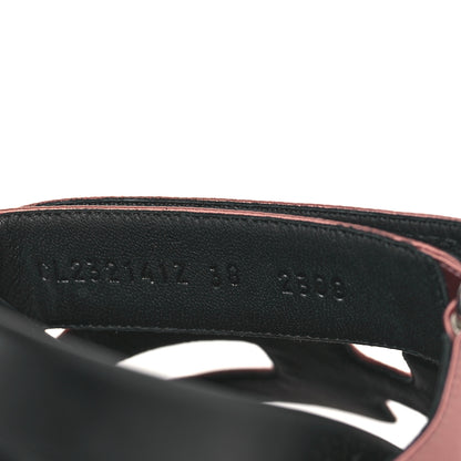 Hermes Satin Womens Chypre Sandals 38 Bois De Rose 8 of 8