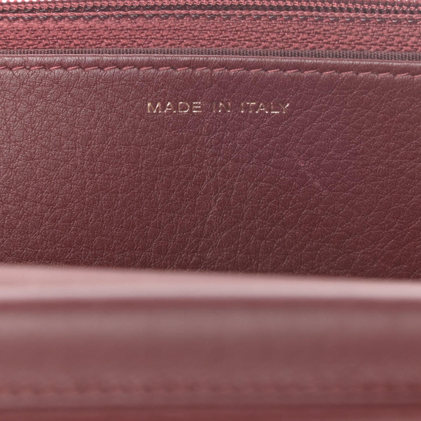 Lambskin Quilted Boy Wallet On Chain WOC Burgundy