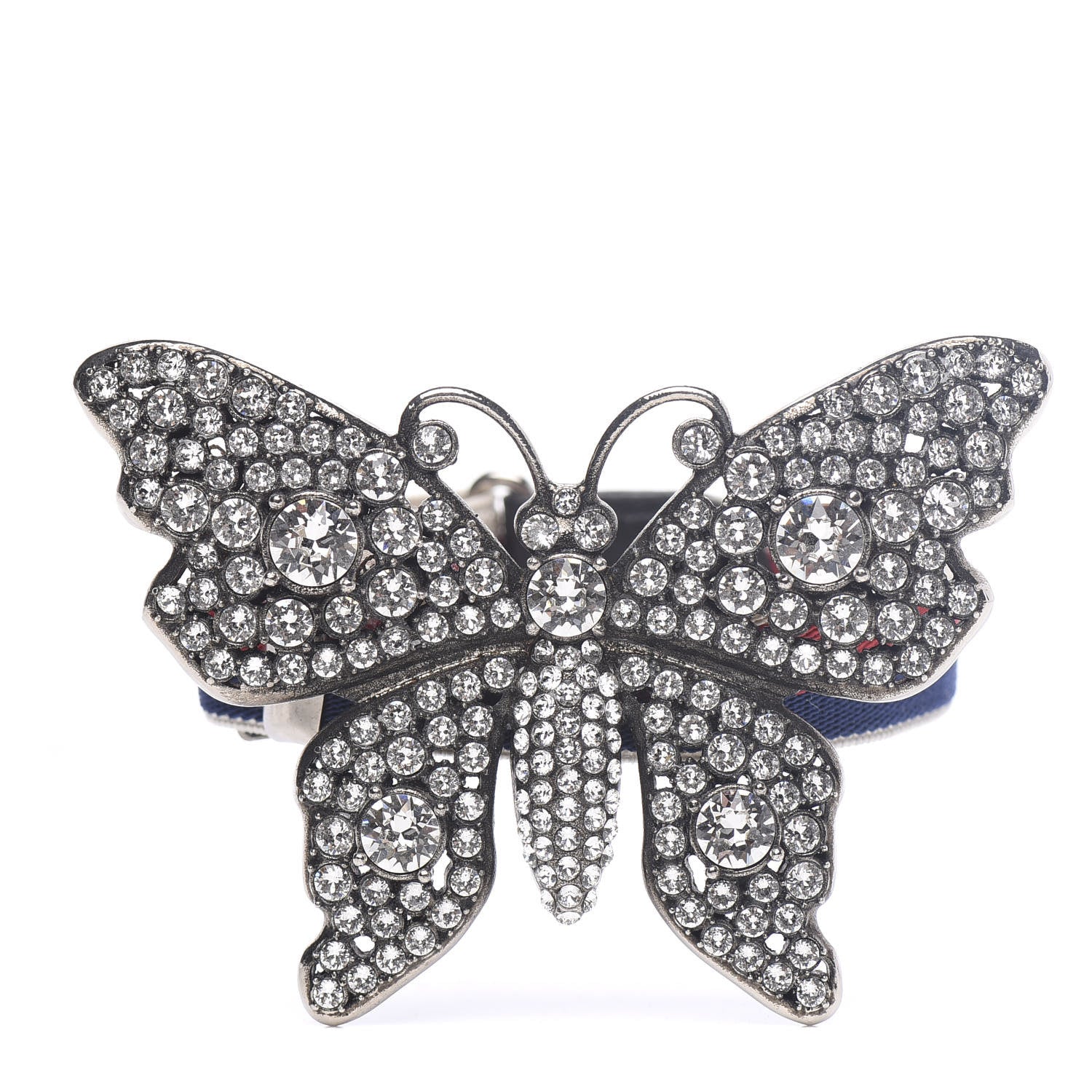 Gucci Web Crystal Butterfly Bracelet 1 of 4