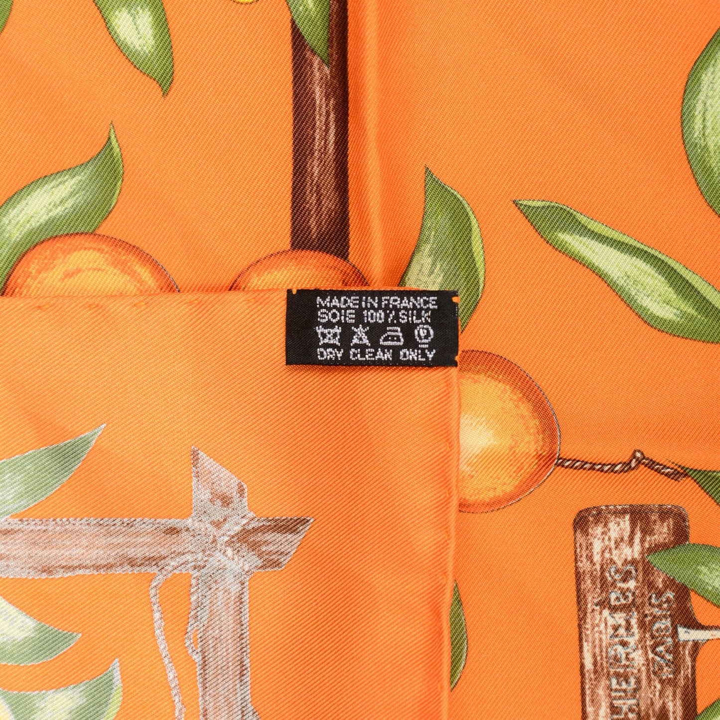 Silk Oranges Et Citrons Pocket Square Scarf