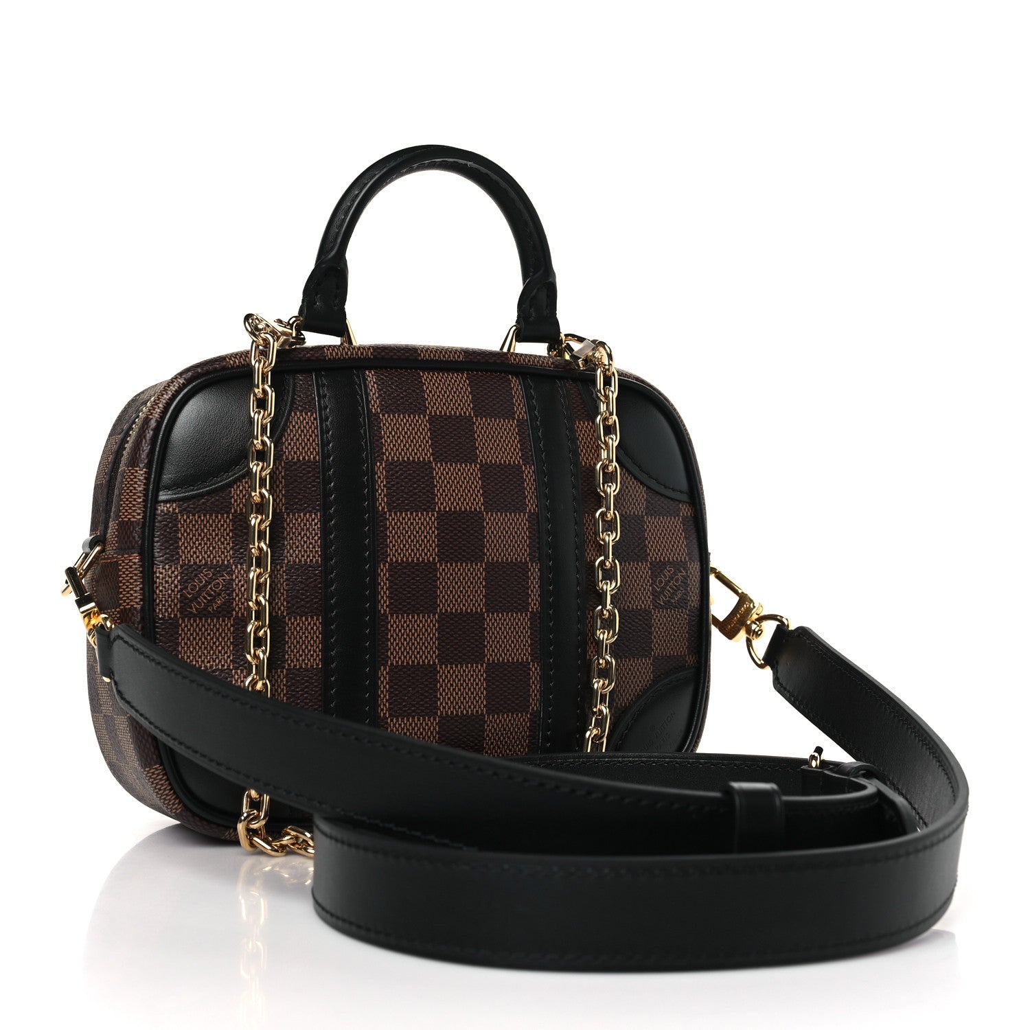Louis Vuitton Damier Ebene Valisette Souple BB Black 3 of 8